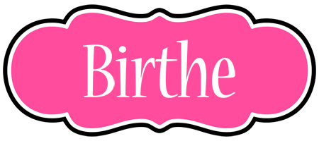 Birthe invitation logo