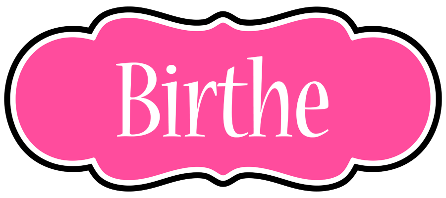 Birthe invitation logo