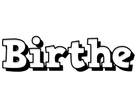 Birthe snowing logo