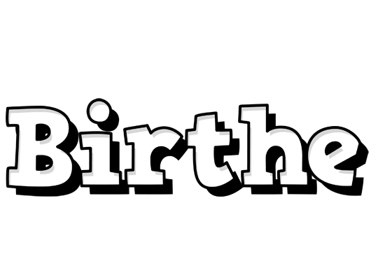 Birthe snowing logo