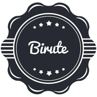 Birute badge logo