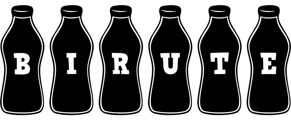 Birute bottle logo