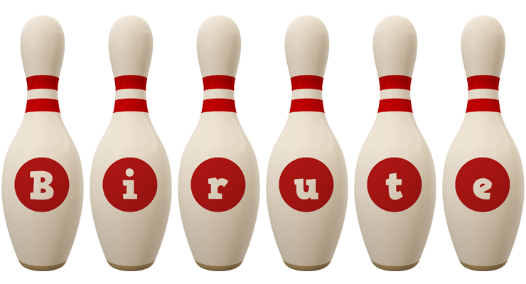 Birute bowling-pin logo