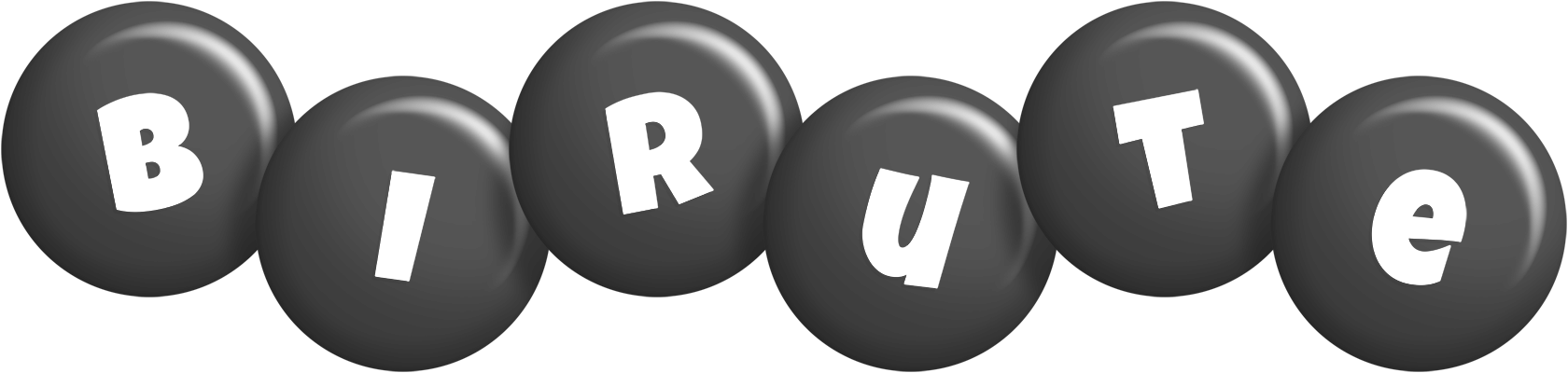 Birute candy-black logo