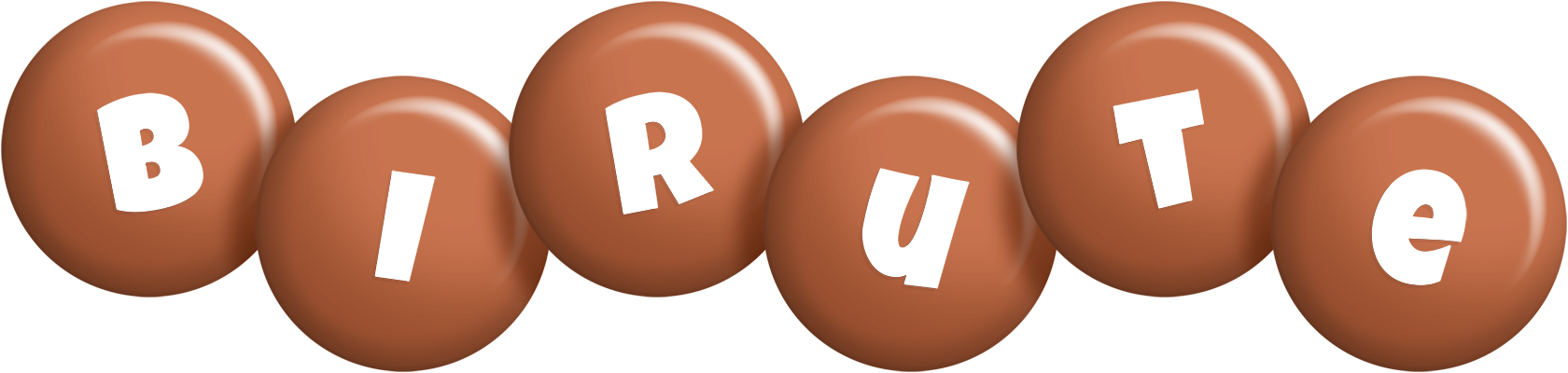 Birute candy-brown logo