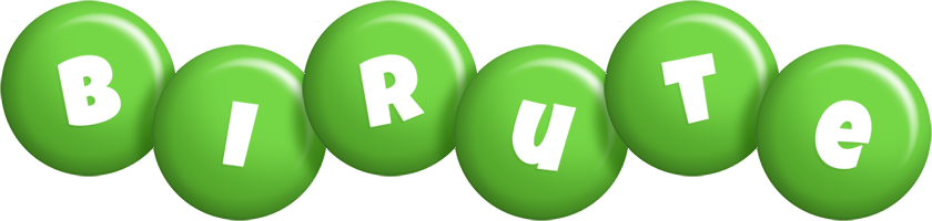 Birute candy-green logo