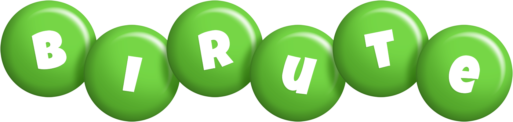 Birute candy-green logo