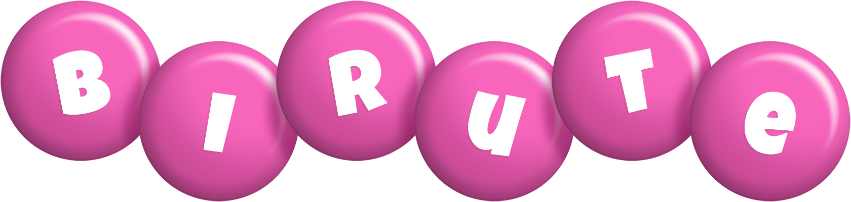 Birute candy-pink logo
