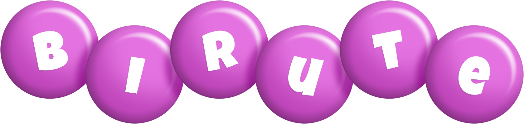 Birute candy-purple logo