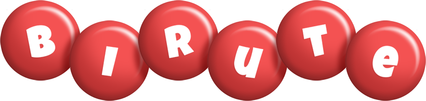 Birute candy-red logo