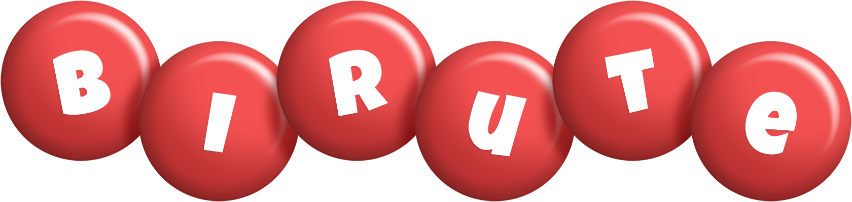 Birute candy-red logo