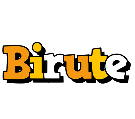 Birute cartoon logo
