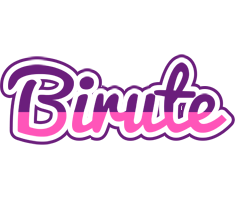 Birute cheerful logo