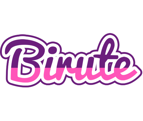 Birute cheerful logo