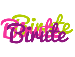 Birute flowers logo