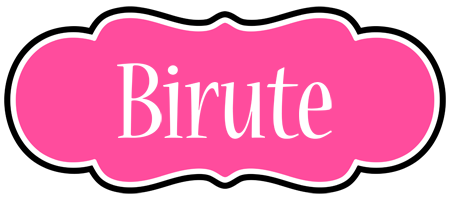 Birute invitation logo