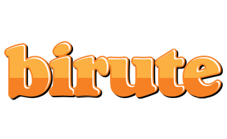 Birute orange logo