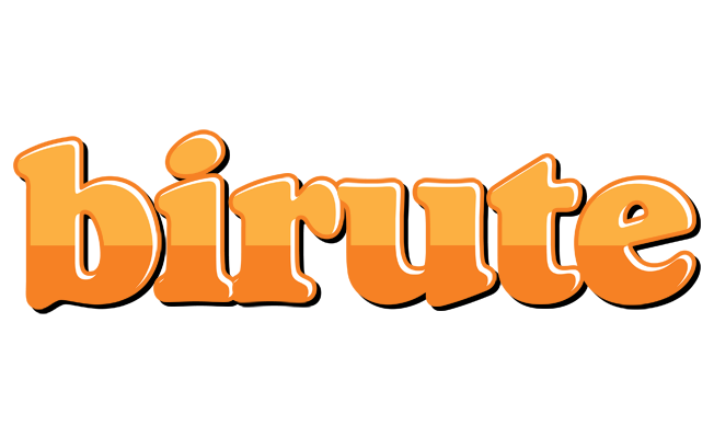 Birute orange logo