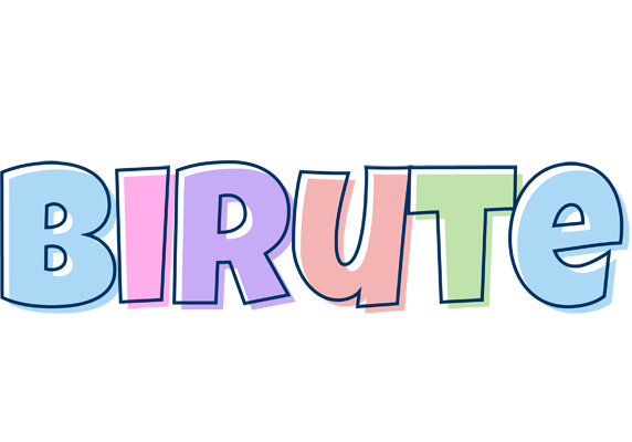 Birute pastel logo