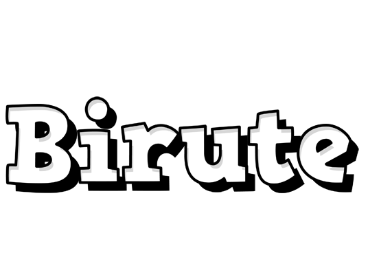 Birute snowing logo
