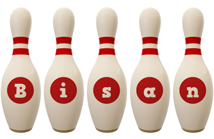 Bisan bowling-pin logo