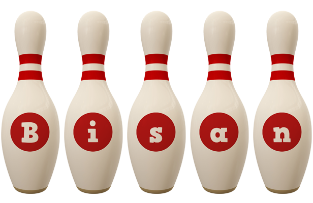 Bisan bowling-pin logo