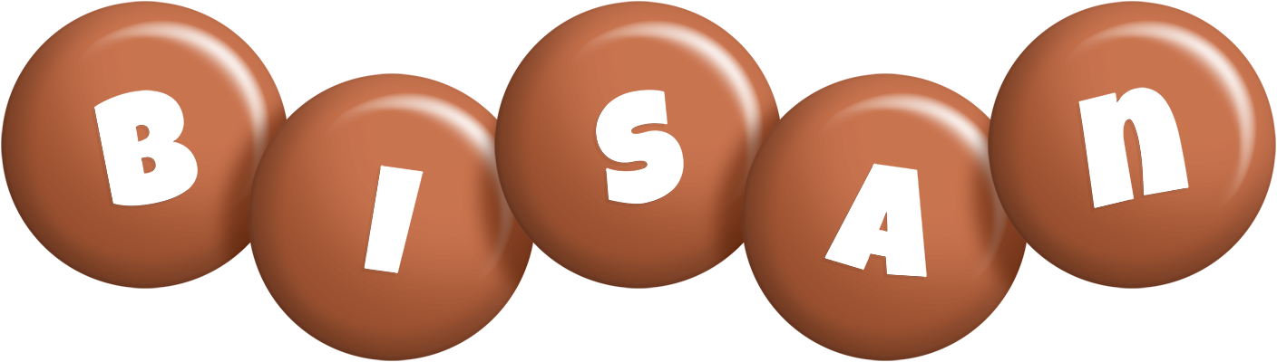 Bisan candy-brown logo
