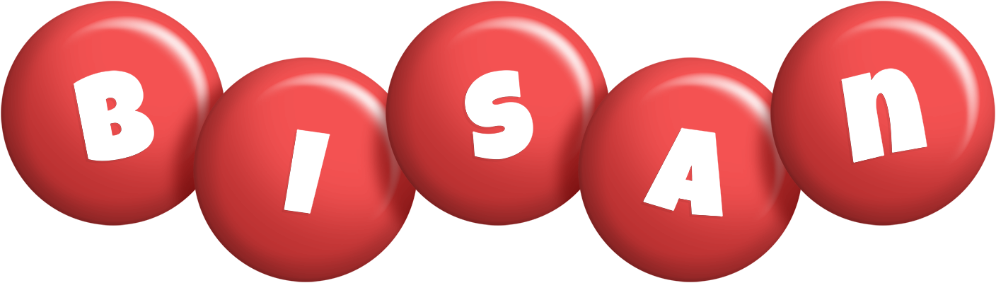 Bisan candy-red logo
