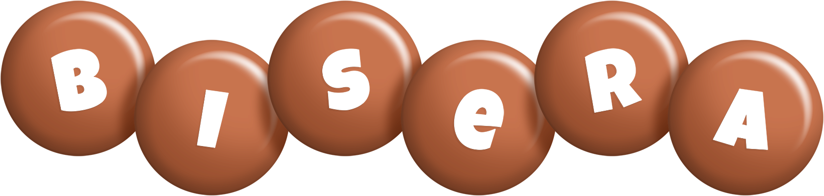 Bisera candy-brown logo