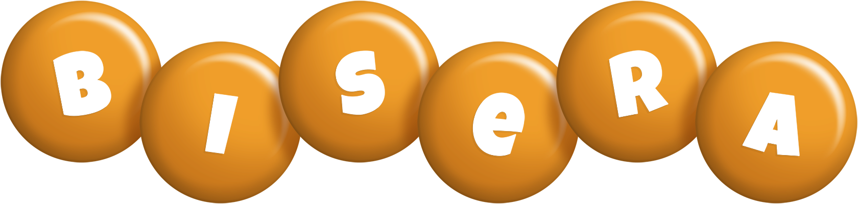 Bisera candy-orange logo