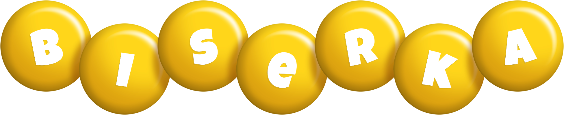 Biserka candy-yellow logo