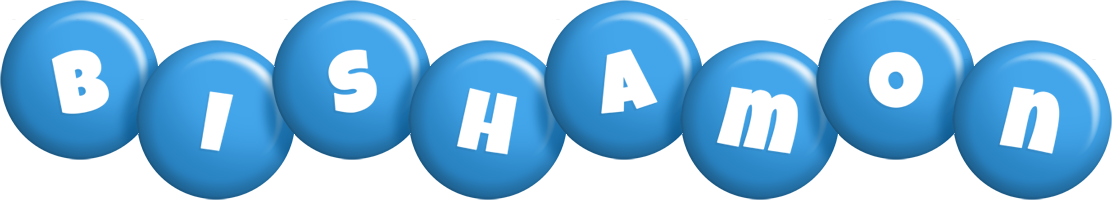 Bishamon candy-blue logo