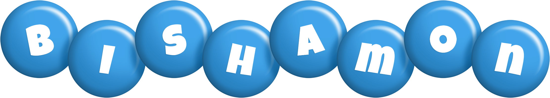 Bishamon candy-blue logo