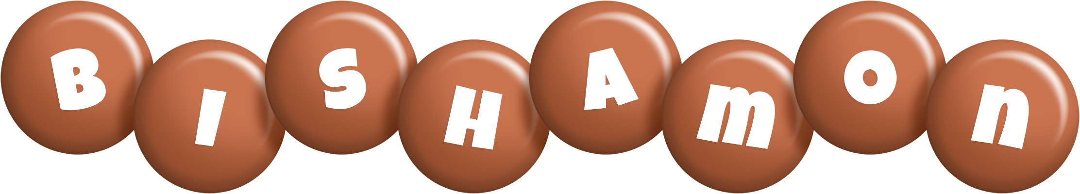 Bishamon candy-brown logo