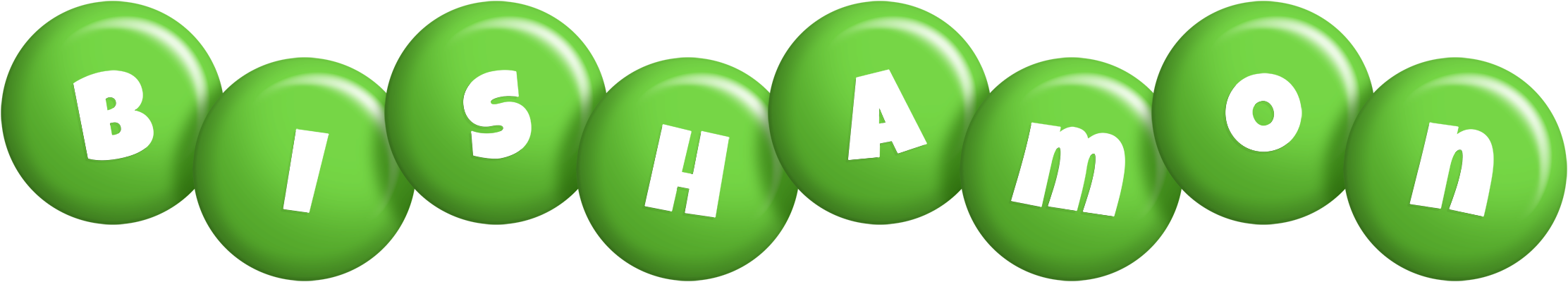 Bishamon candy-green logo