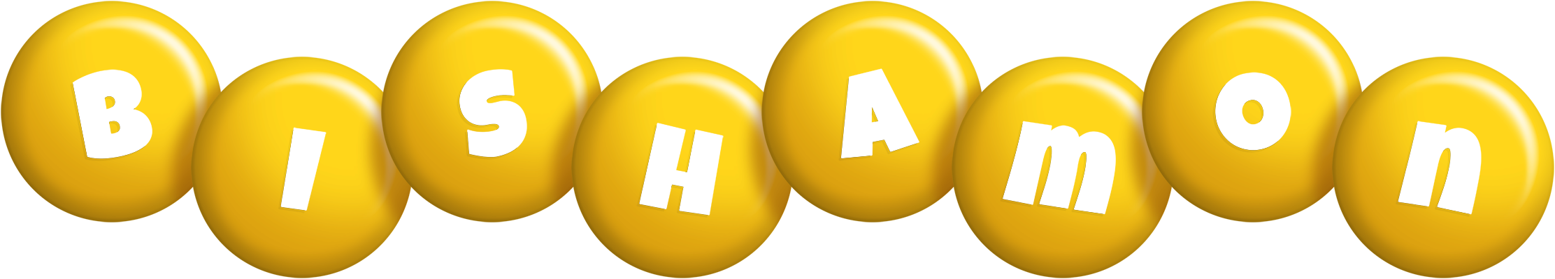 Bishamon candy-yellow logo