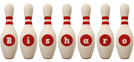 Bisharo bowling-pin logo