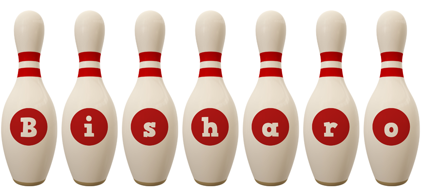 Bisharo bowling-pin logo