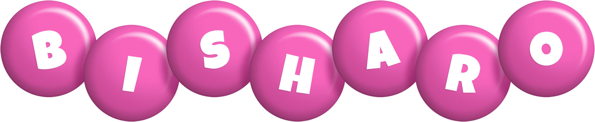 Bisharo candy-pink logo