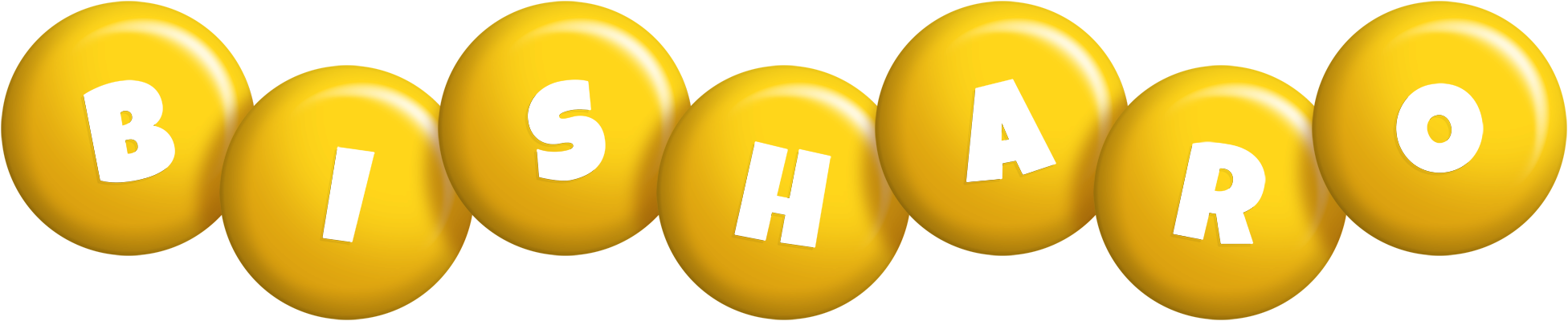 Bisharo candy-yellow logo