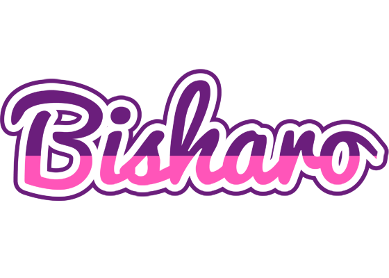 Bisharo cheerful logo