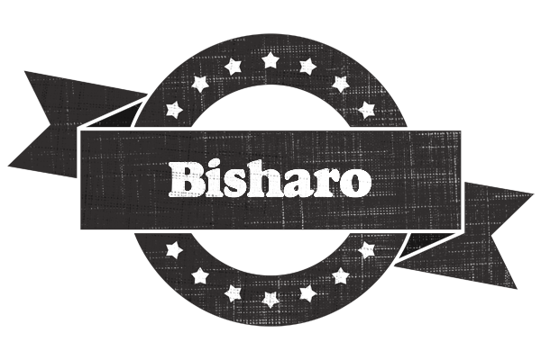 Bisharo grunge logo