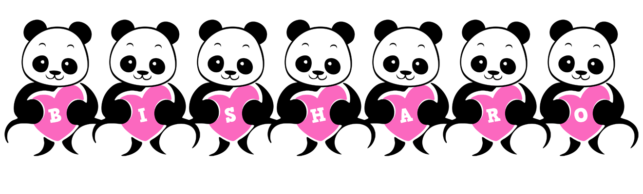 Bisharo love-panda logo