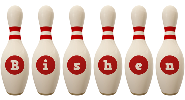 Bishen bowling-pin logo
