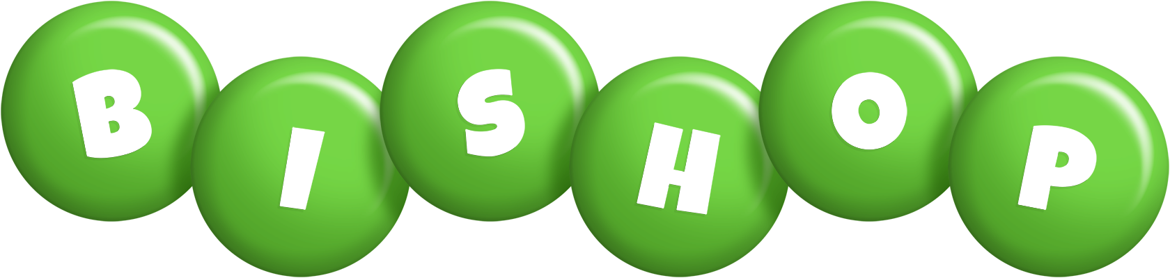 Bishop candy-green logo