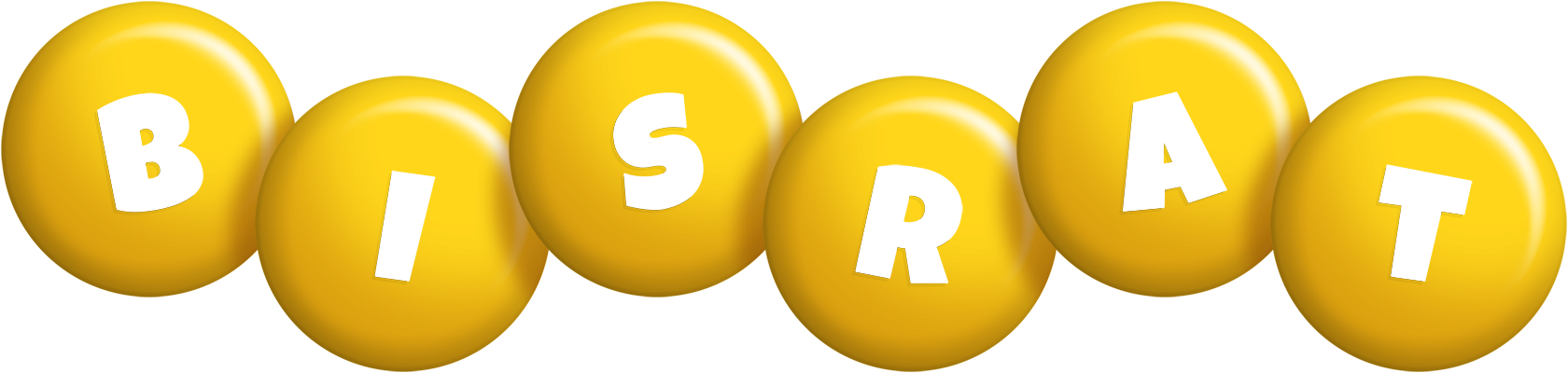Bisrat candy-yellow logo