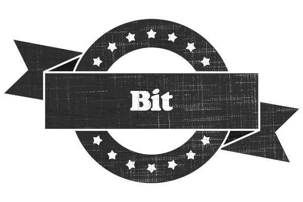 Bit grunge logo