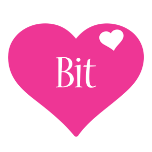 Bit love-heart logo