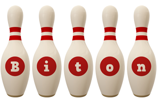 Biton bowling-pin logo