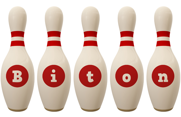 Biton bowling-pin logo